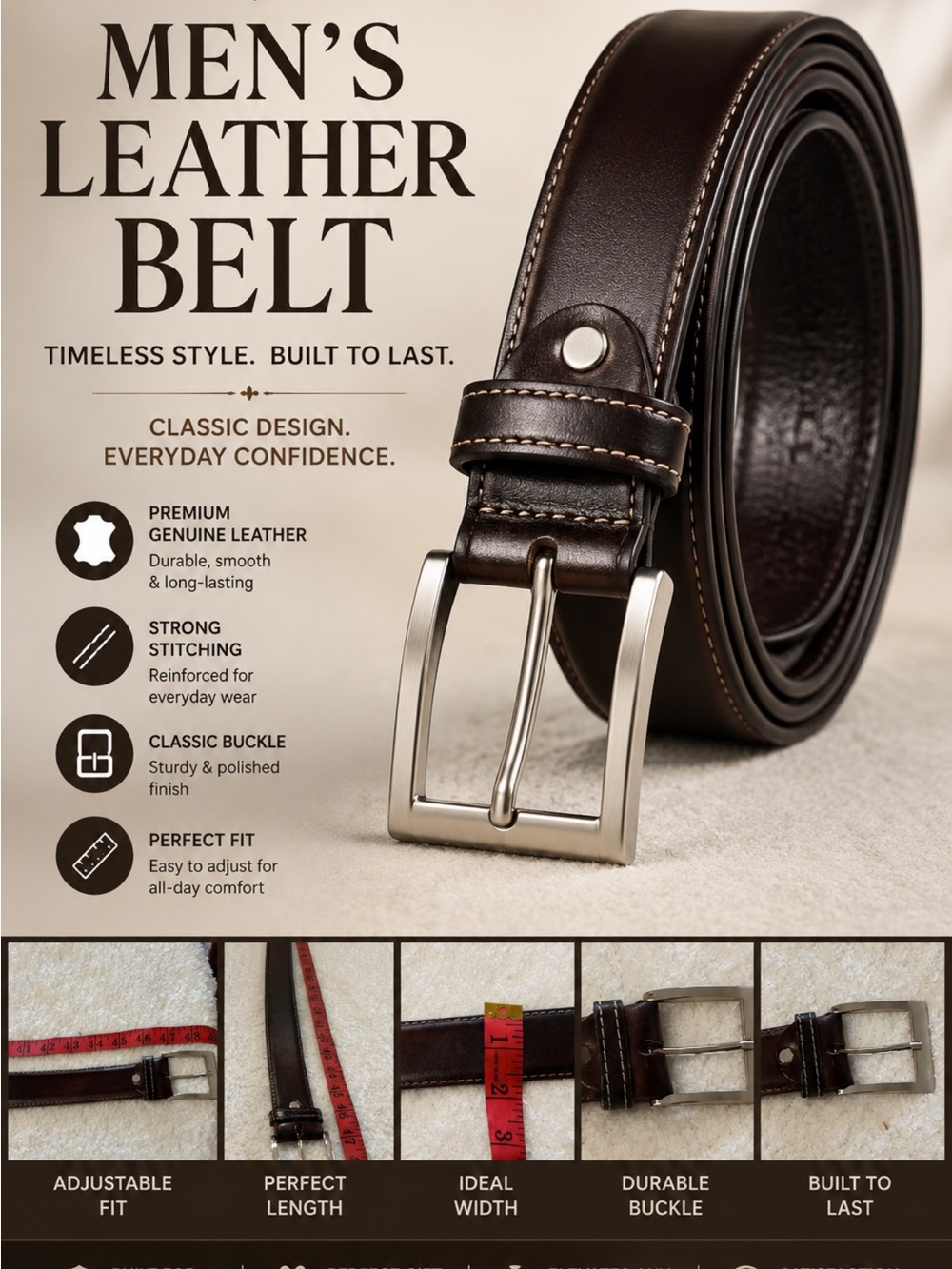 Men’s Brown Belt